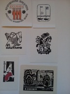 12 ekslibrisów Litwa, lata 70-te