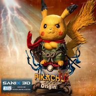 Pikachu, pokemon, wydruk 3D, żywica