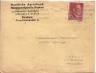 GENERALNE GUBERNATORSTWO -koperta firmowa -obieg 1942 KRAKAU -DĘBICA