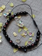 Bransoletka. Hematyt- talizman mocy i odwagi. Rękodzieło.