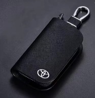 TOYOTA ETUI BRELOK NA KLUCZYKI SKÓRA CHROM NOWOCZESNY DESIGN CZARNY PREMIUM