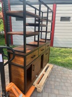 RIO GRANDE - Regał Loft Nowoczesny DĄB do Salonu Kuchni Łazienki -ok. 6 tyg