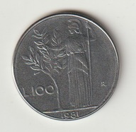 Wlochy 100 lirow 1981 stan 1