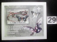 Motyle , zwierzęta i skauting , Wyspy Św. Tomasza i Książęca MNH