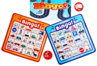 Gra Planszowa Gra BINGO Obrazkowe na Podróż w Aucie na Drogę