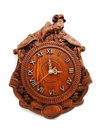 Zegar ścienny do salonu drewniany, styl rustykalny, Koziołek. Trzy kolory