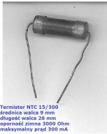 Termistor zabezpieczajacy 3 kOhm 300 mA 1-9-4