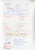 'R"Leśnica Opolska,Wisła,Grajewo 1-trzy koperty polecone