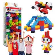 KLOCKI MAŁYCH GENIUSZY KONSTRUKCYJNE 3D 150 ELEMENTÓW DLA DZIECI 3+