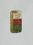 PTTK 40 lecie GÓRNIK KWK WUJEK KATOWICE odznaka