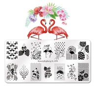 BBB XL-079 Płytka blaszka do stempli do paznokci