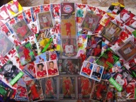 Zestaw kart piłkarskich FC BAYERN MUNCHEN. Mega zestaw 115 sztuk kart.