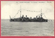 Okręt wojenny statek niszczyciel krążownik wojna Marseille morze