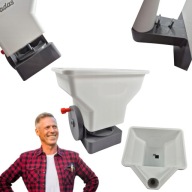 SIEWNIK OGRODOWY RĘCZNY DO TRAWY NASION NAWOZÓW ROZSIEWACZ REGULOWANY 3 L