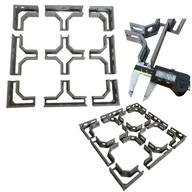 Zestaw uchwytów stolarskich do płyt montażowych 18mm Trzecia ręka Szablon