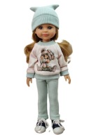 Ubranko komplet zestaw dla lalki Paola Reina 32cm dres 3w1 miś