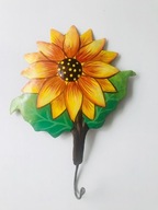 Wieszak metalowy ścienny słonecznik + GRATIS