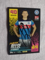 Karta topps match attax autograf Bundesliga Holstein Kiel Fabian Reese