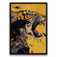 Plakat z ramą 40x50cm Król dżungli lew dekoracja | Pomysł na prezent