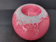 Piękny ceramiczny świecznik kula design