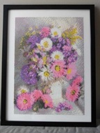 Bukiet kwiatów -Haft Diamentowy