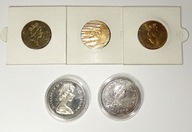 Kanada zestaw monet 5 x 1 dolar kanadyjskich oryginał