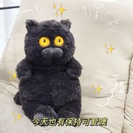 Maskotka Kotek Lalka Przytulanka Dla Dzieci Poduszka Dla Dzieci Czarny