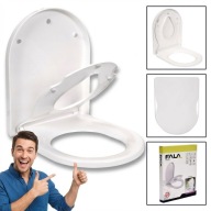 DESKA SEDESOWA WOLNOOPADAJĄCA 2W1 WYPINANA UNIWERSALNA BIAŁA FALA NOWA