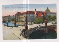 Niemcy Berlin zamek i most cesarza Wilchelma rok 1927
