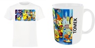 *Zestak* Koszulka Pokemon i Kubek z Postacją wzror 769 Rozmiar - 158
