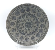 Talerz z metalu - ciekawy Inny antyczny - nieznane napisy - kolekcjonerski