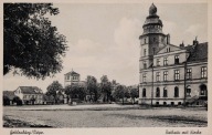 Biała Piska. Pisz. Gehlenburg. Rathaus und Kirche.