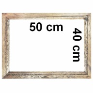 Rama dębowa na obraz plakat puzzle 40 x 50 cm