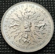 *WIELKA BRYTANIA [1796]*25 Pence 1980 Elizabeth II Queen Mother 80 urodzin