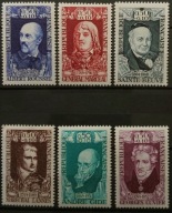 FRANCJA Mi 1660 - 1662 + 1670 - 1672 ** - czysty - OSOBISTOŚCI