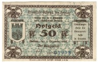 Banknot zastepczy miasta - GUHRAU - GORA - 50 Pfennig