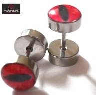 FAKE PLUG stal 316L 8 mm RED EYE/ Natasza_ss