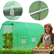 TUNEL FOLIOWY OGRODOWY SZKLARNIA FOLIAK MOCNY WIELOSEZONOWY GRUBA FOLIA UV