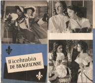 WICEHRABIA DE BRAGELONNE -film prod.francuskiej -program kinowy -lata 50-te