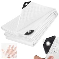 PLANDEKA GRUBA PRZEZROCZYSTA 2x3 100g ZBROJONA BIAŁA UV OGRODOWA NA ROŚLINY