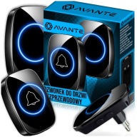 DZWONEK DO DRZWI BEZPRZEWODOWY WODOODPORNY IP44 ZASIĘG 300M 60 MELODII