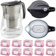Dzbanek Filtrujący Aquaphor Czarny + 10x Wkład Filtr Mg