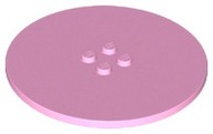 LEGO 6177 J różowa płytka 8x8 okrągła 1szt