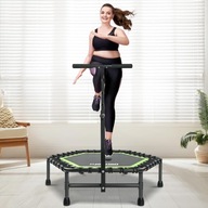 Trampolina ONETWOFIT 106 cm Cicha Stabilna Bungee Fitness Domowa do ćwiczeń