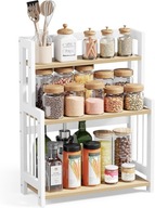PÓŁKA KUCHENNA STOJĄCA ORGANIZER REGAŁ NA BLAT NA PRZYPRAWY 3 POZIOMY LOFT