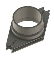 Wlot ogrzewania do namiotu 75mm