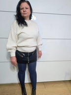 Sweterek damski rozmiar L w kolorze kości słoniowej