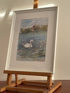 Obraz Akwarela ręcznie malowany