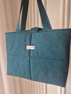 Torba handmade kratka zielona