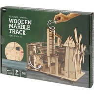TOR KULKOWY DREWNIANY 3D WOODEN MARBLE TRACK ZRÓB TO SAM DIY 430 ELE Z